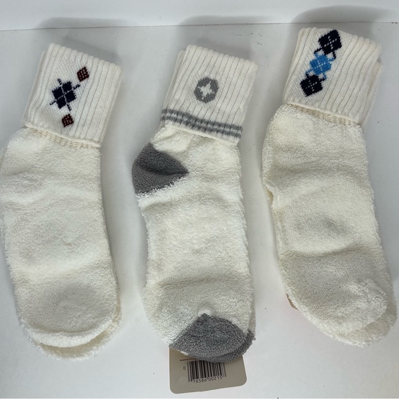 3 Pairs NOS Vintage 70's SPALDING Cuffed Anklet Socks Sz. 9 - 11 In Box - Picture 8 of 11